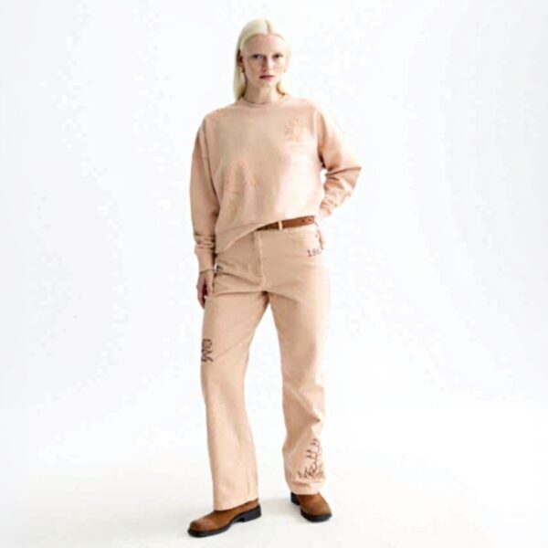 Scotch amp Soda All Over Velvet Pattern Sweatshirt Maglia di Tuta Donna