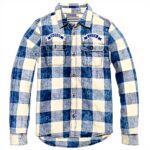 Camicia Scotch Soda Bambini Cotone Quadri Indigo 116
