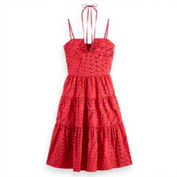 Abito Seersucker Scotch Soda Cotone Donna Casual Midi