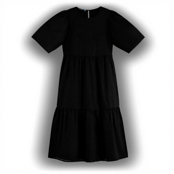 Scotch Soda Abito Donna Cotone Ricamato Casual Nero