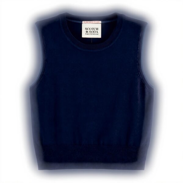 Gilet Donna Scotch Soda Felpato Maglione senza maniche