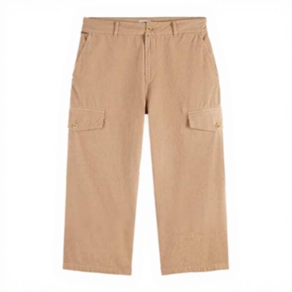 Pantaloni Cargo Scotch Soda Uomo Garment Dyed Herringbone