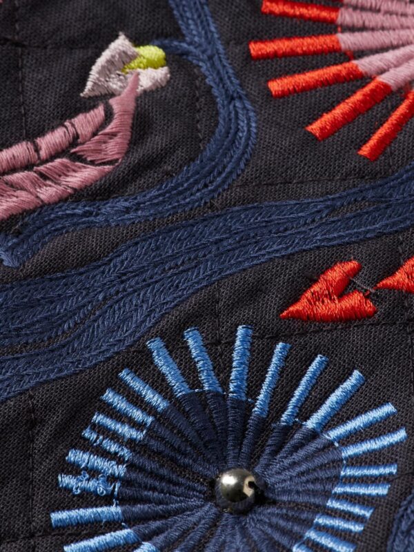 Gilet Donna Scotch Soda Ricamato Verde Classico Grigio-3