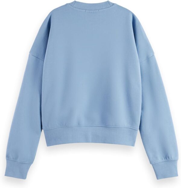 Scotch Soda Felpa Donna Logo Ricamato Vestibilità Comoda-2