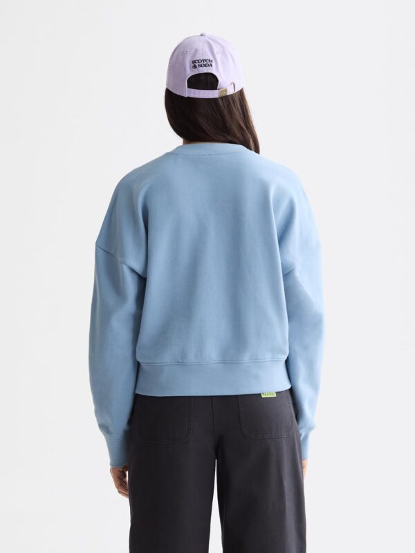 Scotch Soda Felpa Donna Logo Ricamato Vestibilità Comoda-1