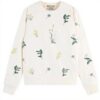 Scotch Soda Maglia Tuta Donna Ricamo Floreale Felpa