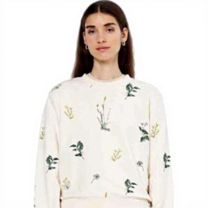 Scotch Soda Maglia Tuta Donna Ricamo Floreale Felpa