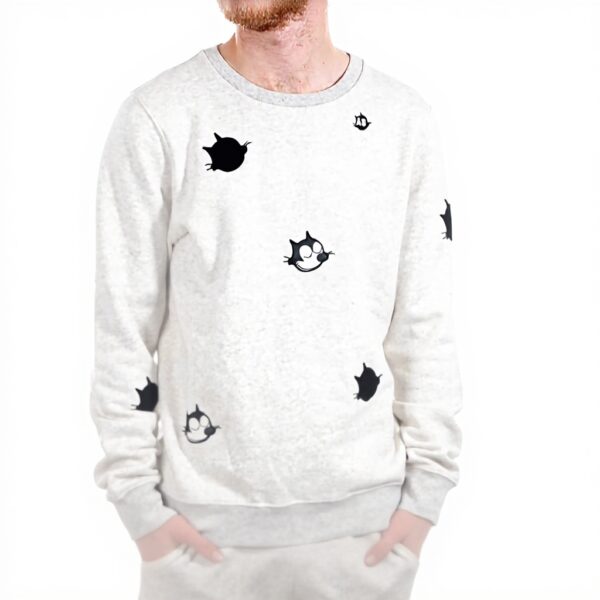 Felpa Uomo Scotch Soda Felix Ams Blauw Colab Appliques