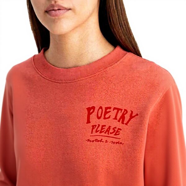 Scotch Soda Felpa Donna Lavorazione Frontale Posteriore