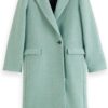 Cappotto Scotch Soda Donna Lana Boucle Tasche Patte-6