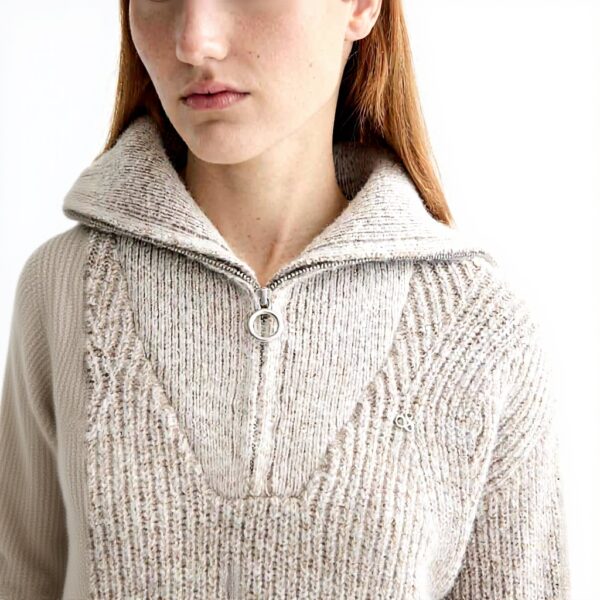 Scotch amp Soda Half Zip Pullover Maglione Donna
