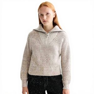 Scotch amp Soda Half Zip Pullover Maglione Donna