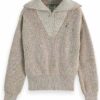 Scotch & Soda Half Zip Pullover Maglione Donna-2