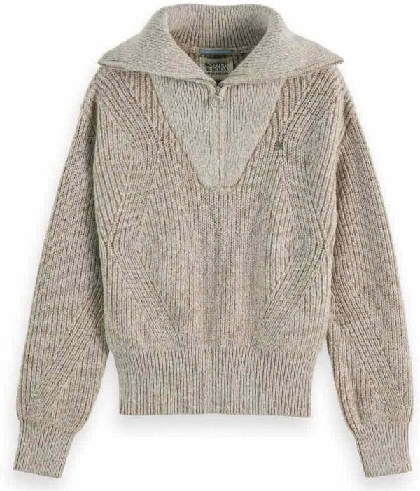 Scotch & Soda Half Zip Pullover Maglione Donna-2