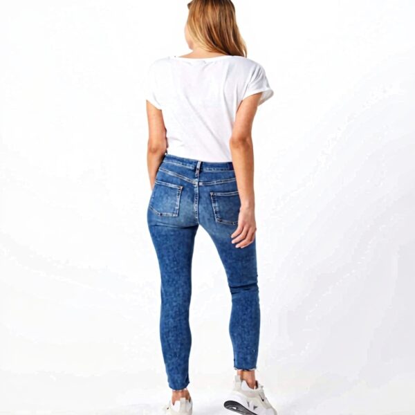 Scotch amp Soda Haut Cropped-Blue Treasure Jeans Donna