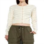 Pantaloni Cargo Donna Scotch Soda Ivy Mid-Rise Wide-Leg