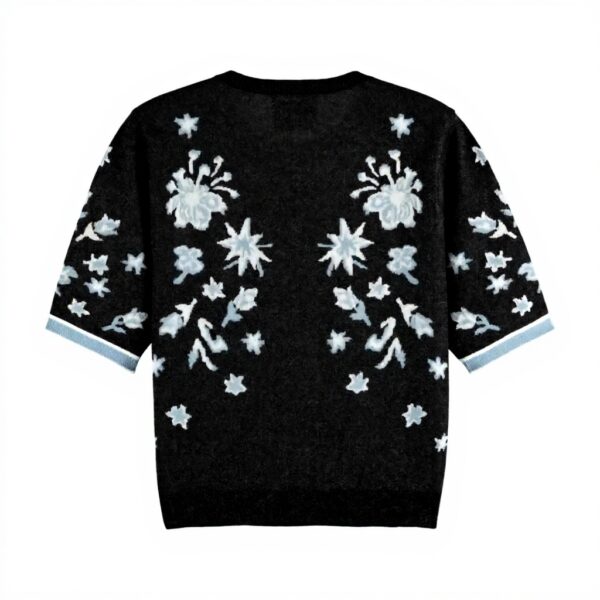 Maglione Donna Scotch Soda Jacquard Maniche Corte Viscosa