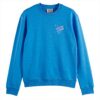Scotch amp Soda Left Chest Logo Crewneck Sweatshirt Maglia di Tuta Uomo