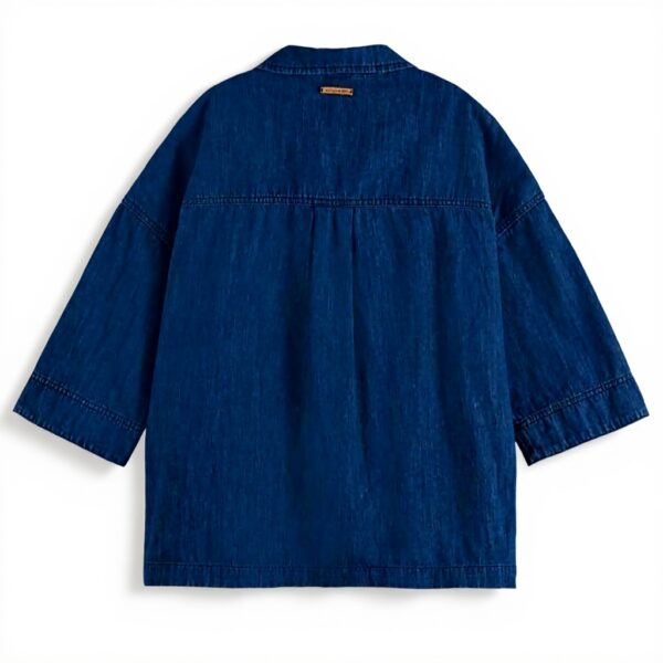 Scotch Soda Denim Maglietta Donna Leggera Colletto Classico