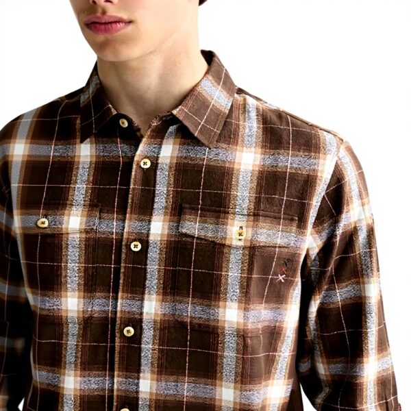 Scotch amp Soda Lightweight Flannel Check Shirt Camicia Uomo