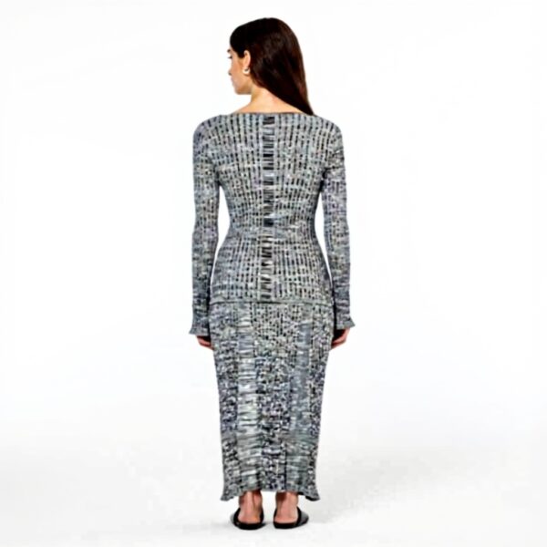 Gonna Scotch Soda Maxi Lavorata a Maglia Donna Nero