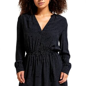 Scotch amp Soda Mini Abito con Vita Elasticizzata Vestito Donna