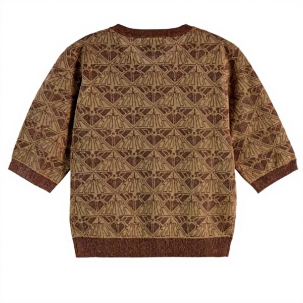 Scotch Soda Felpa Donna Jacquard Monogram Cropped