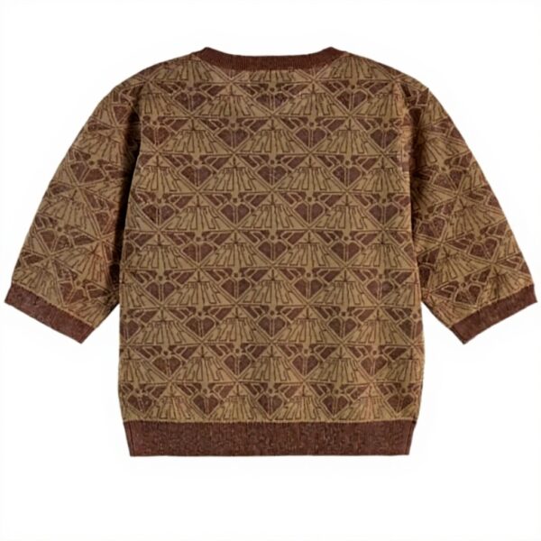 Scotch Soda Felpa Donna Jacquard Monogram Cropped