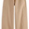 Pantaloni Cargo Donna Scotch Soda Noa High-Rise Lino Cotone-1