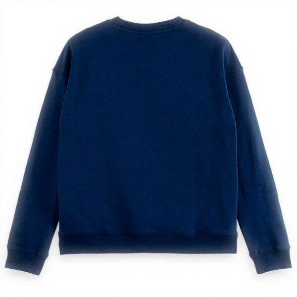 Scotch amp Soda Relaxed-Fit Embroidered Sweatshirt Maglia di Tuta Uomo