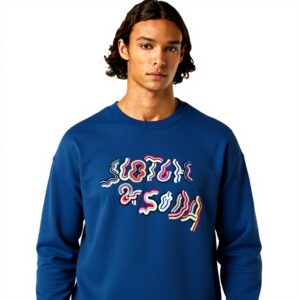 Scotch amp Soda Relaxed-Fit Embroidered Sweatshirt Maglia di Tuta Uomo