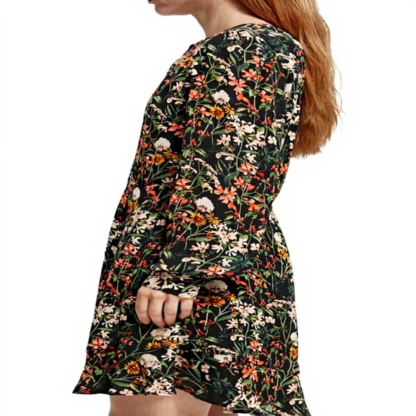 Vestito Donna Scotch Soda Mini Floreale Maniche Palloncino