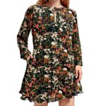 Vestito Donna Scotch Soda Mini Floreale Maniche Palloncino