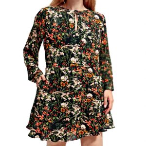 Vestito Donna Scotch Soda Mini Floreale Maniche Palloncino