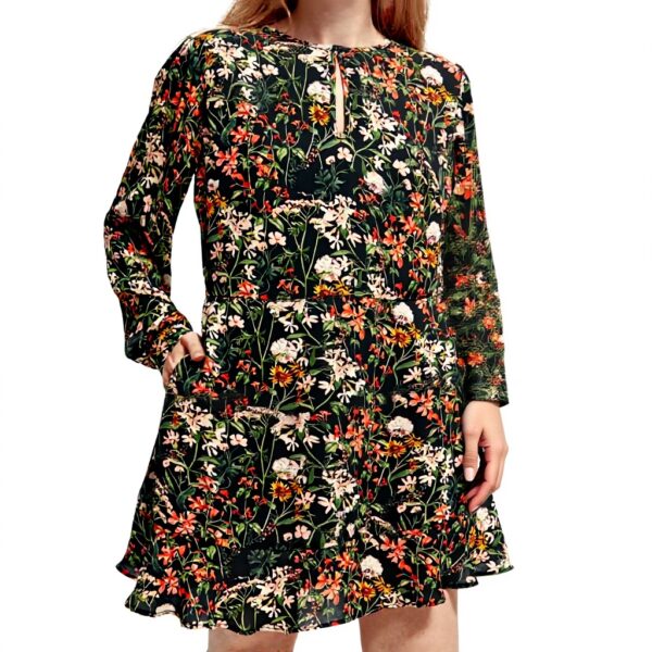 Vestito Donna Scotch Soda Mini Floreale Maniche Palloncino