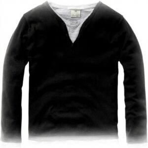Maglietta Scotch Soda Bambino Cotone Grigio Manica Lunga