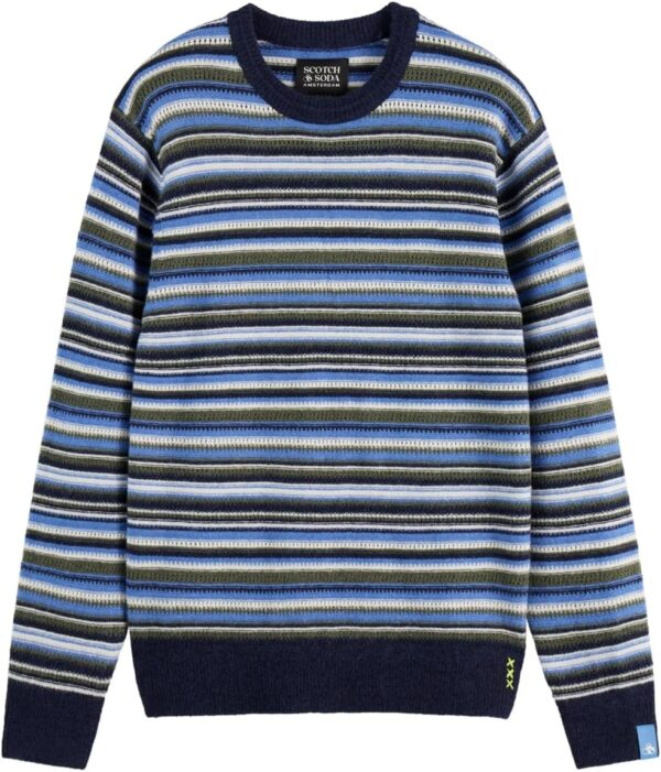 Scotch Soda Maglione Uomo Morbido Righe Regular Fit-4