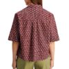 Scotch Soda Maglietta Donna Lurex Print Geo Flower Bordeaux