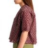 Scotch Soda Maglietta Donna Lurex Print Geo Flower Bordeaux