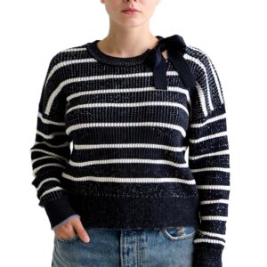 Maglione Donna Scotch Soda Righe Collo Annodato