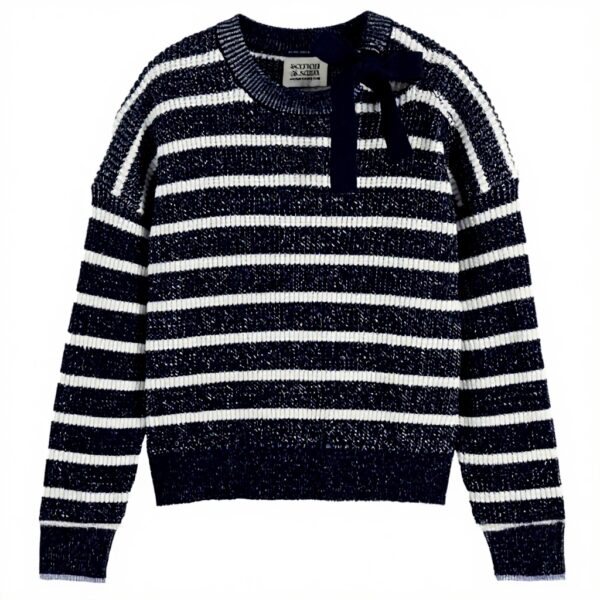 Maglione Donna Scotch Soda Righe Collo Annodato