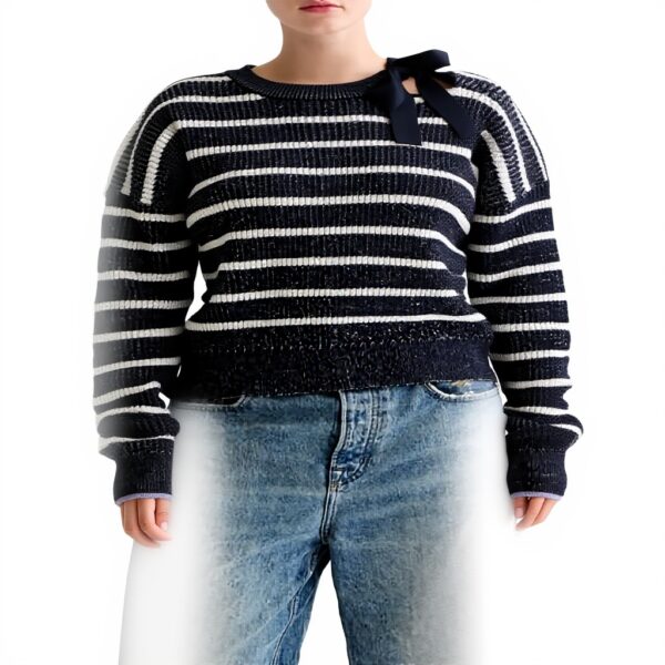 Maglione Donna Scotch Soda Righe Collo Annodato