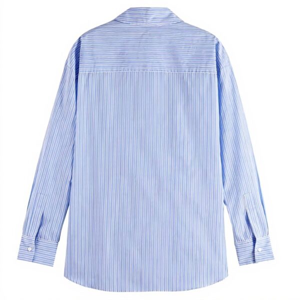 Scotch amp Soda Striped Knotted Shirt Maglietta Donna