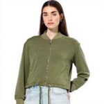 Scotch amp Soda Tencel Jersey Bomber Maglia di Tuta Donna