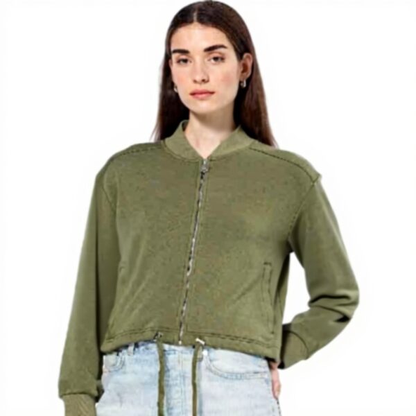 Scotch amp Soda Tencel Jersey Bomber Maglia di Tuta Donna