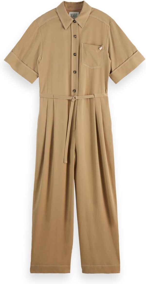 Tuta Intera Donna Scotch Soda Utility Jumpsuit Desert Sand-0
