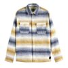 Scotch Soda Camicia Uomo Waffle Stripe Cotone Maglie