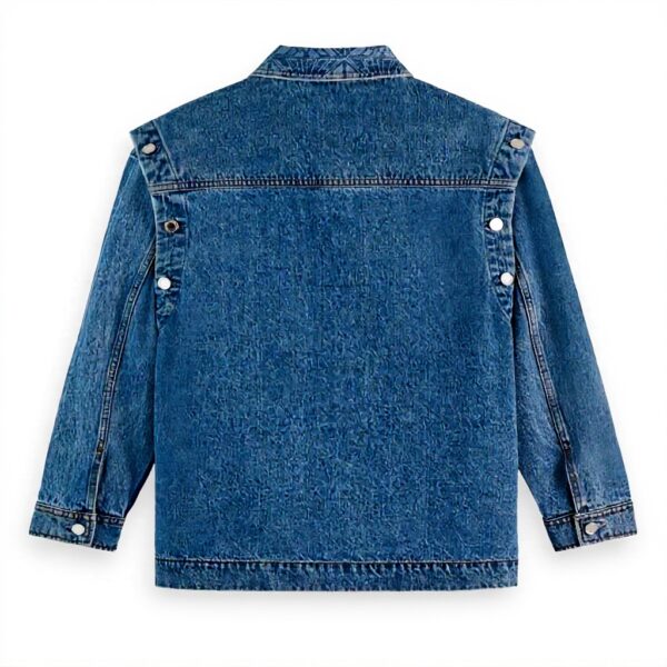 Scotch Soda Giacca Denim Donna Maniche Rimovibili Lavaggio