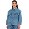 Scotch Soda Giacca Denim Donna Maniche Rimovibili Lavaggio
