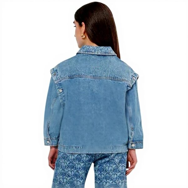 Scotch Soda Giacca Denim Donna Maniche Rimovibili Lavaggio